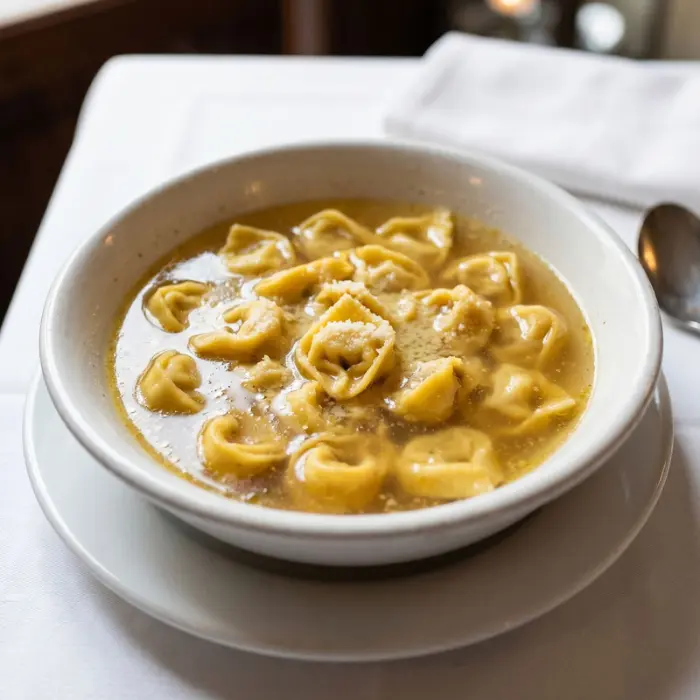 Tortellini in Brodo, traditional dish from Bologna