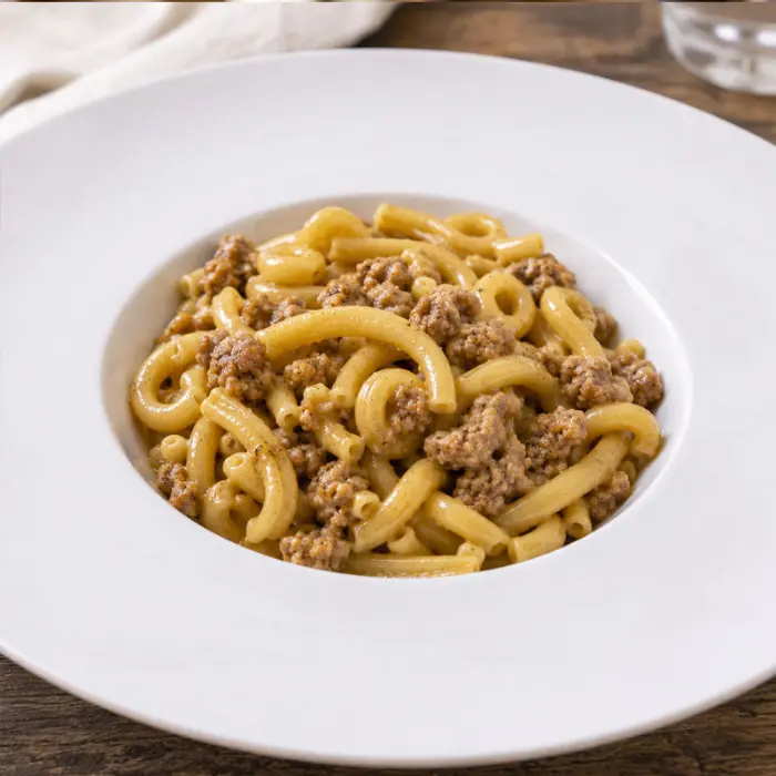 Gramigna con Salsiccia, traditional dish from Bologna
