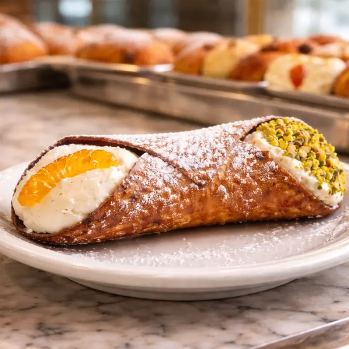 Cannolo, traditional dish from Palermo