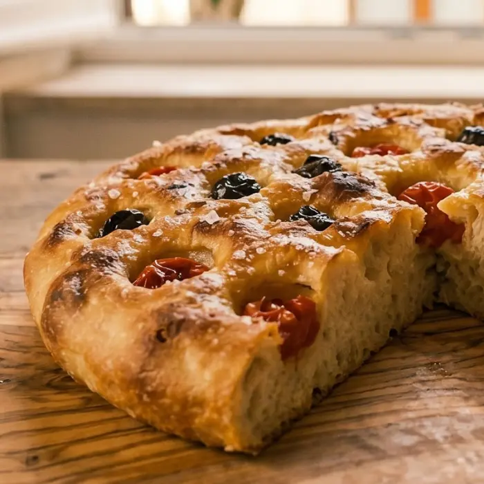 Focaccia Barese, traditional dish from Bari